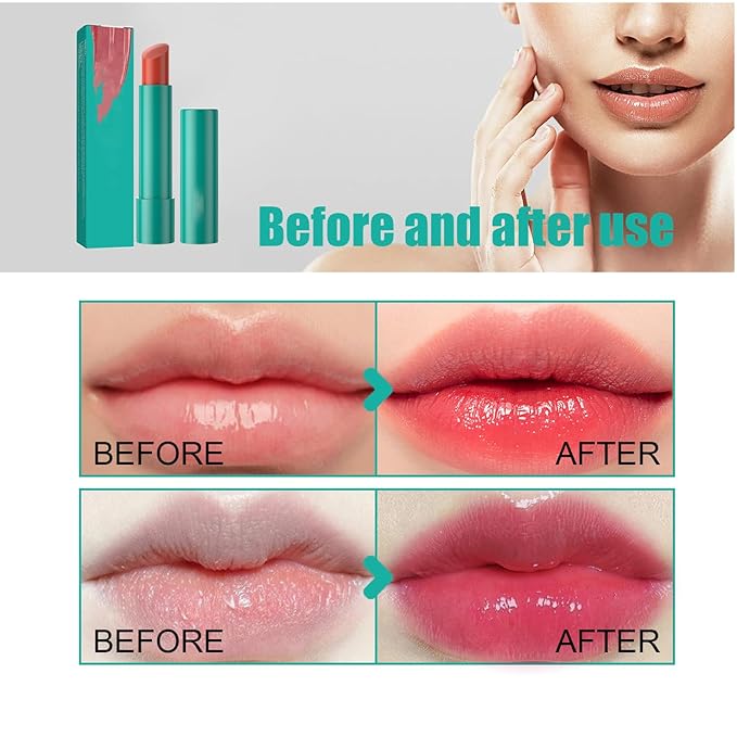 4Pcs Lip Tint Hydrating,Natural Ingredients Watery Lip Gloss,Hydrating Tinted Lip Balm, Long-lasting Powerful Moisturizing Lipstick for Women and Girls (4Pcs, A)