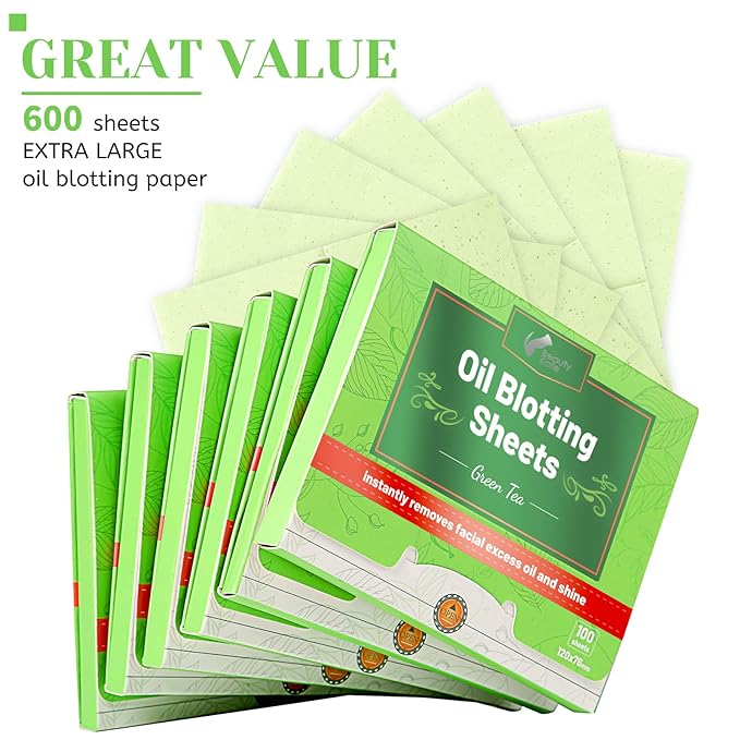Oil Blotting Sheets for Face - Green Tea,26%