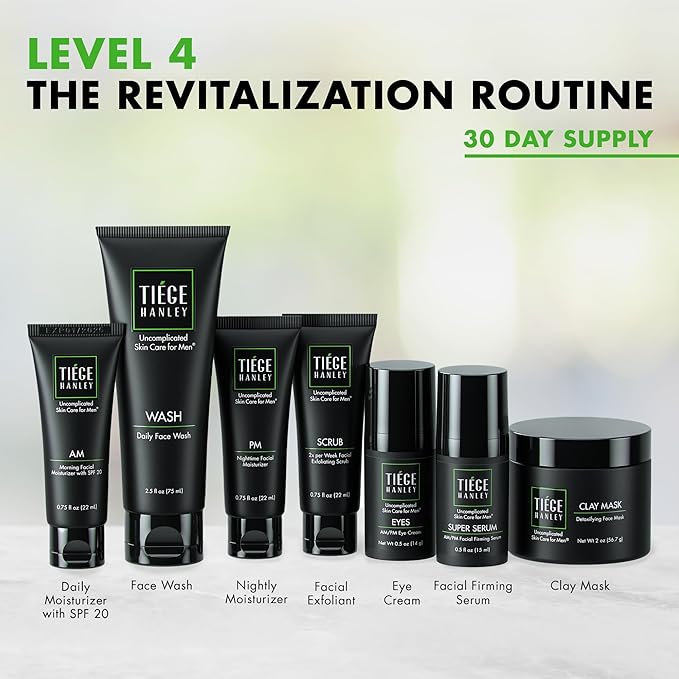 Tiege Hanley Mens Skin Care Set, Revitalization Skin Tiege