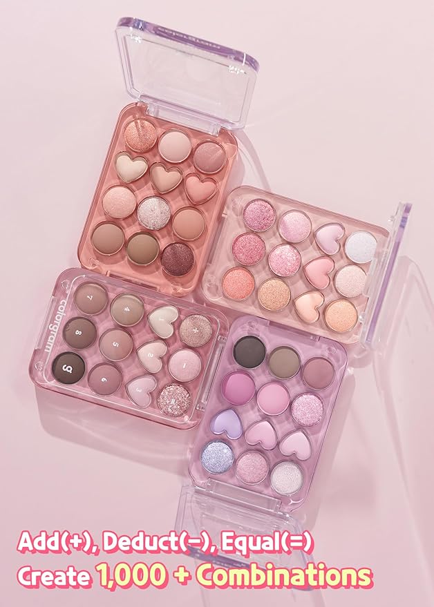COLORGRAM Pin Point Eyeshadow Palette 03 Pink+Lavender |