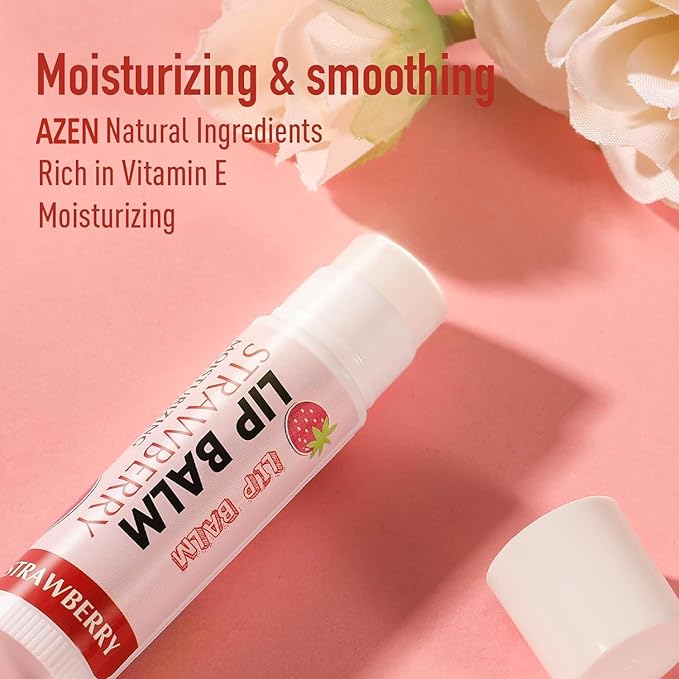 AZEN 120 Pack Lip Balm, Natural
