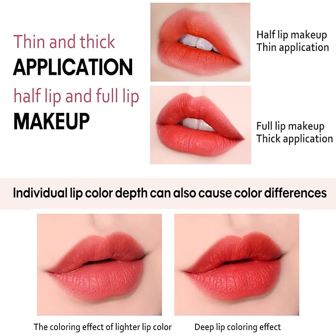 Matte Lip Gloss for Women,3 PCS Matte Liquid Gloss