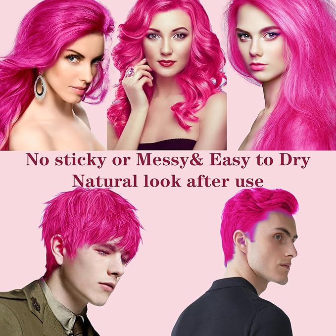 Pink Hair Color Wax, Temporary