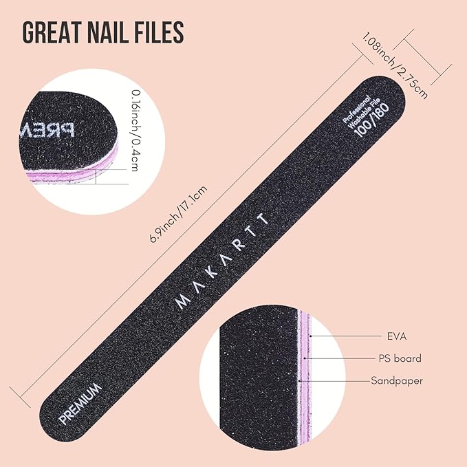 Makartt nail file, 100/180 grit
