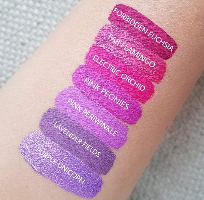 Aromi Bright Pink Matte Liquid Lipstick | Magenta Fuchsia Lip Color with Blue Undertones, Vegan, Cruelty-free, Smudge Proof, Stay All Day, Long-lasting (Pink Peonies)
