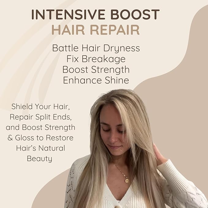 VITAMINS hair cosmetics Keratin Hair Mask Deep Conditioner - Biotin Collagen Protein & Castor Oil Repair for Dry Damaged Hair - Conditioning Treatment for Curly or Straight Thin Fine Locks