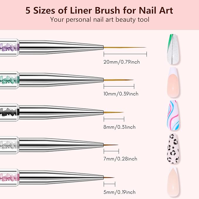 Makartt double-ended nail art brushes