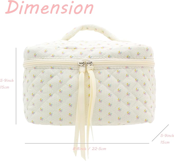 Pazimiik cotton makeup bag for