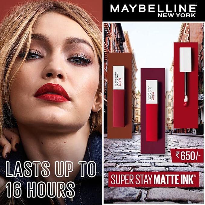 Maybelline New York SuperStay Matte Ink Liquid Lipstick, Escapist, 0.17 Ounce