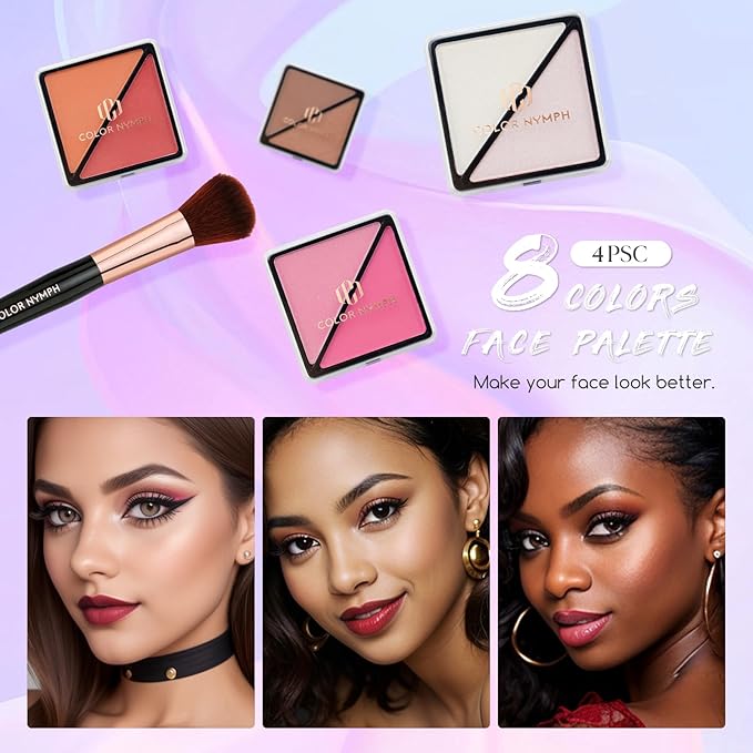 Color Nymph Beginners Makeup Kit With Train Case
