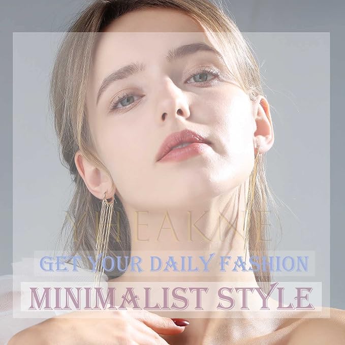 Boho Star Cartilage Chain Earrings Gold