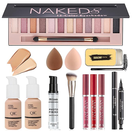 All in One Makeup Kit,Includes 12