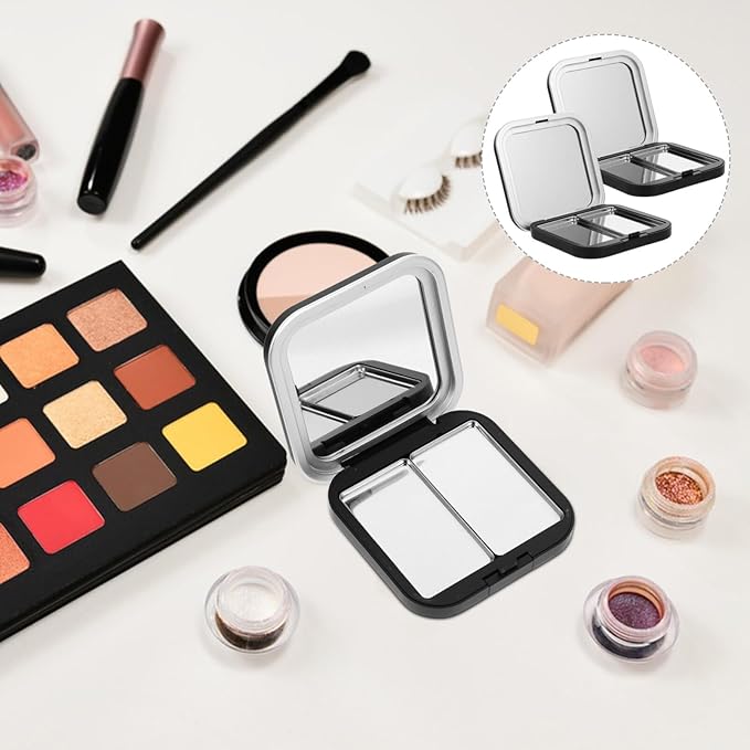 Beaupretty Makeup Palettes 2pcs Empty Eyeshadow DIY Lipstick