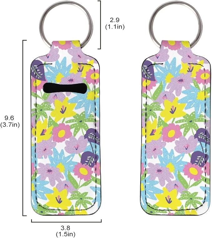 Colorful Flower Painting Lipstick Holder Sleeve