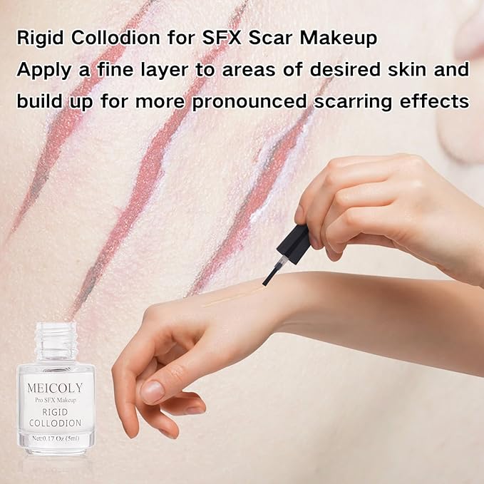 MEICOLY Rigid Collodion and Remover Kit,Scarring Liquid
