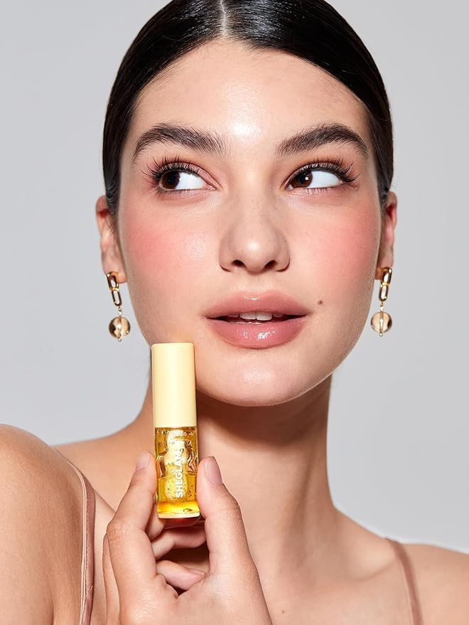 SHEGLAM Jelly Wow Hydrating Non-Sticky Lip Oil Moisturizing Plumping Lip Gloss - Grapefruit Glow