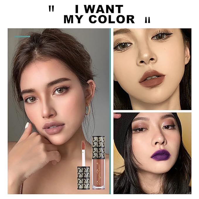 Halloween Dark Matte Liquid Lipstick for Women, Long Lasting Waterproof Lip Gloss, Face Body Painting, Vivid Vampire Lip Stain for Masquerade, Party Goth Makeup, Cosplay (#04 Vampire)