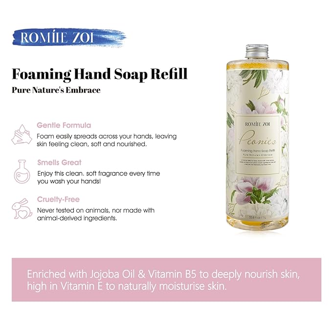 Foaming Hand Soap Refill, Peony, Gentle