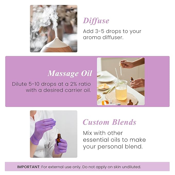 Handcraft Blends Lavender Essential Oil - 1 Fl Oz - 100% Pure and Natural - Premium Grade Essential Oil for Diffuser and Aromatherapy