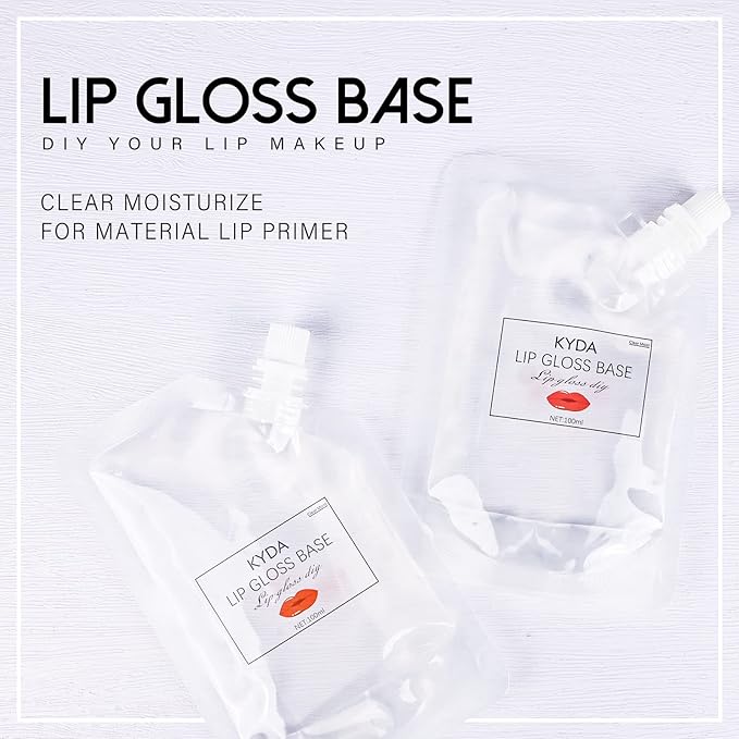 KYDA Lip Gloss Base, 200ML, Moisturize, Oil Finish, for DIY Lip Balms, Vegan, Gluten Free, Cruelty Free-200g