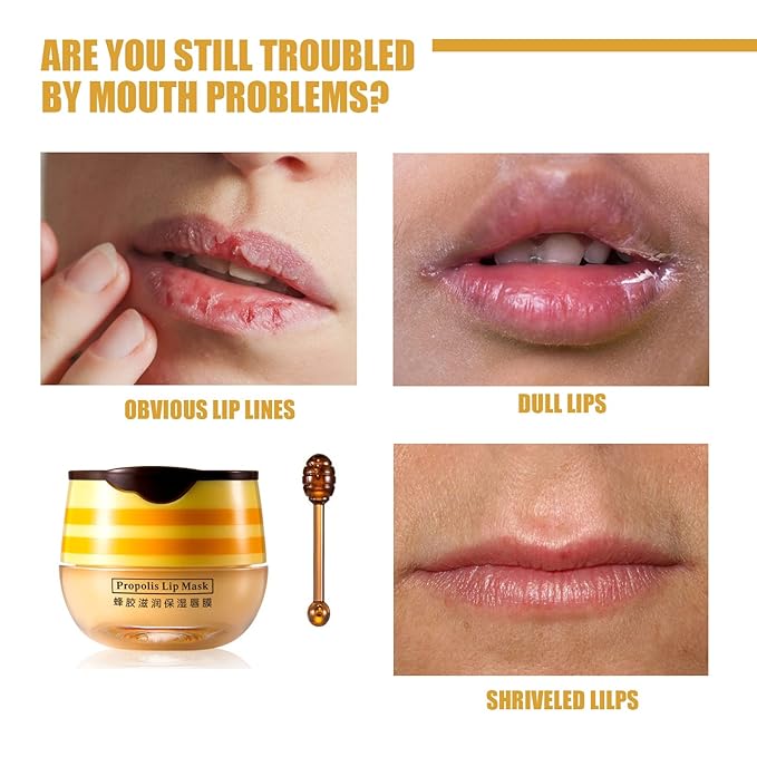 2 Pcs Lip Balm Honey Pot,Honey