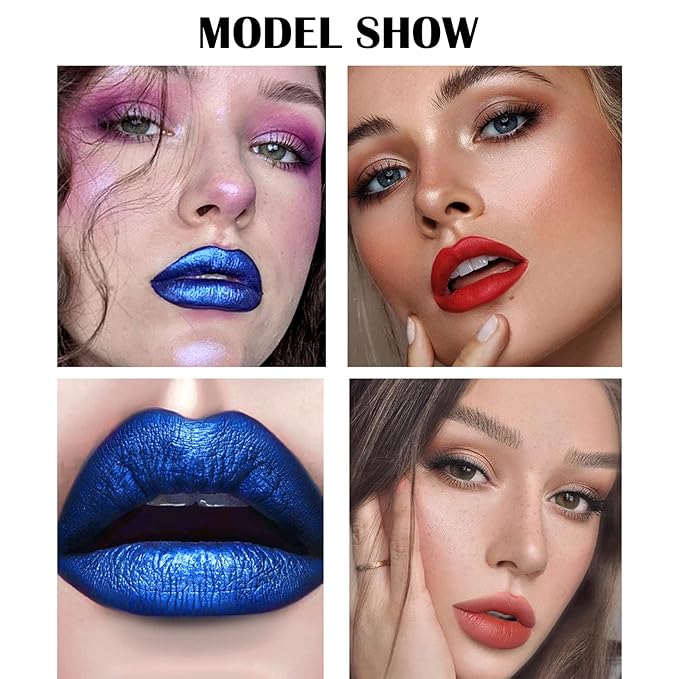 DAGEDA 5 Colors Lip Stain,Peel Off Lip Stain Lip Tint,Tattoo Color Lip Gloss,Waterproof Liquid Lipstick with 5ML Empty Spray Bottle, Lip Stain Tint Lip Makeup for Women