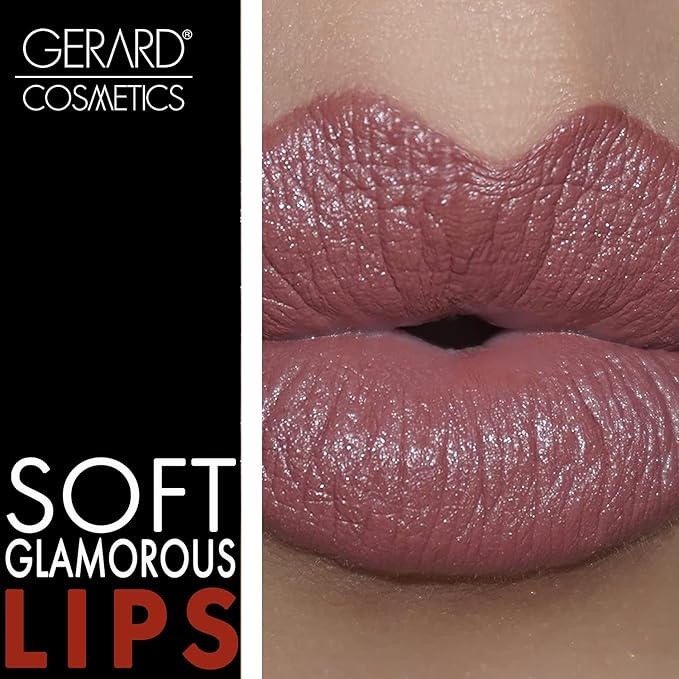 Gerard Cosmetics Lipstick 1995 | Neutral Pink Mauve Lipstick with Comfort Matte Finish | Highly Pigmented, Smooth Formula with Hydrating Ingredients | Cruelty Free & Made in USA
