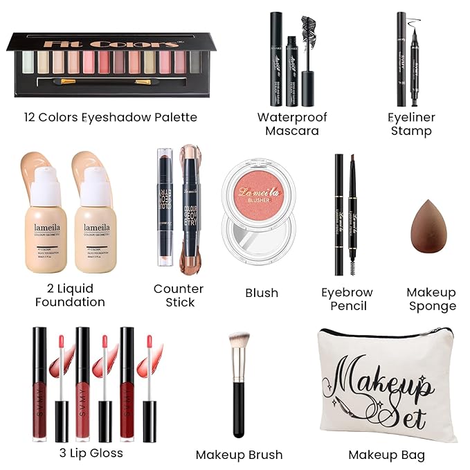 Makeup Kit for Girls Teens, Travel Makeup Kit,