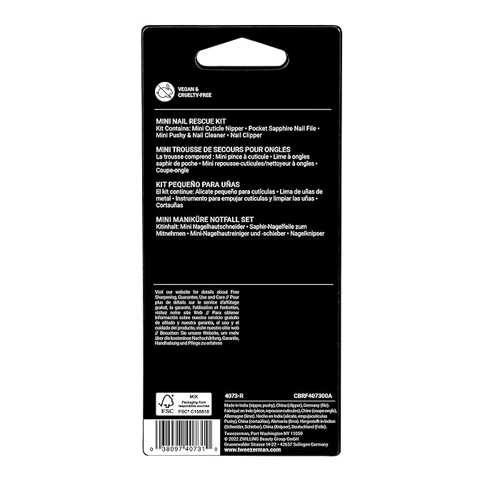 Tweezerman mini nail rescue kit,