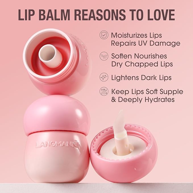 GL-Turelifes Mushroom Plumping Lip Gloss, Hydrating Lip Gloss GL-Turelifes