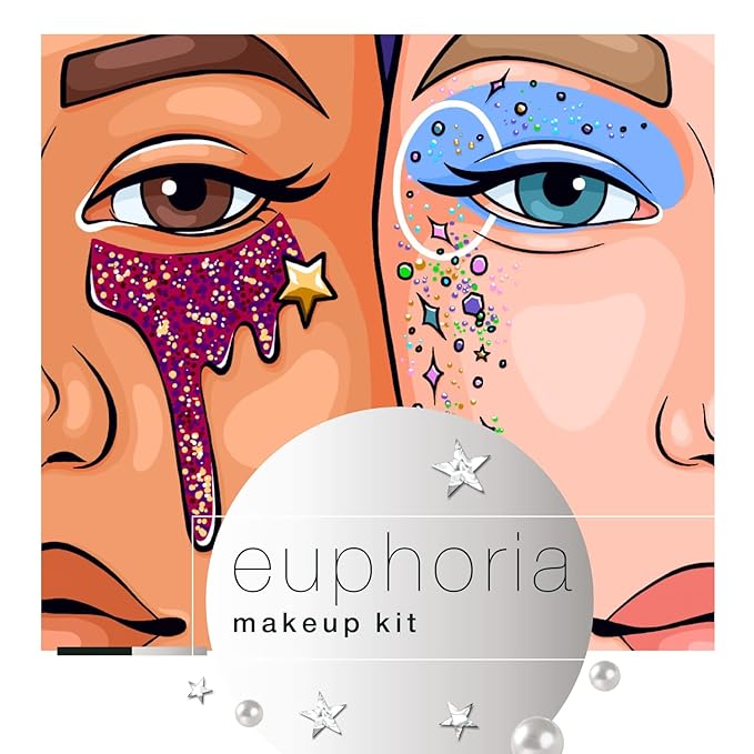 Euphoria makeup kit with glitter