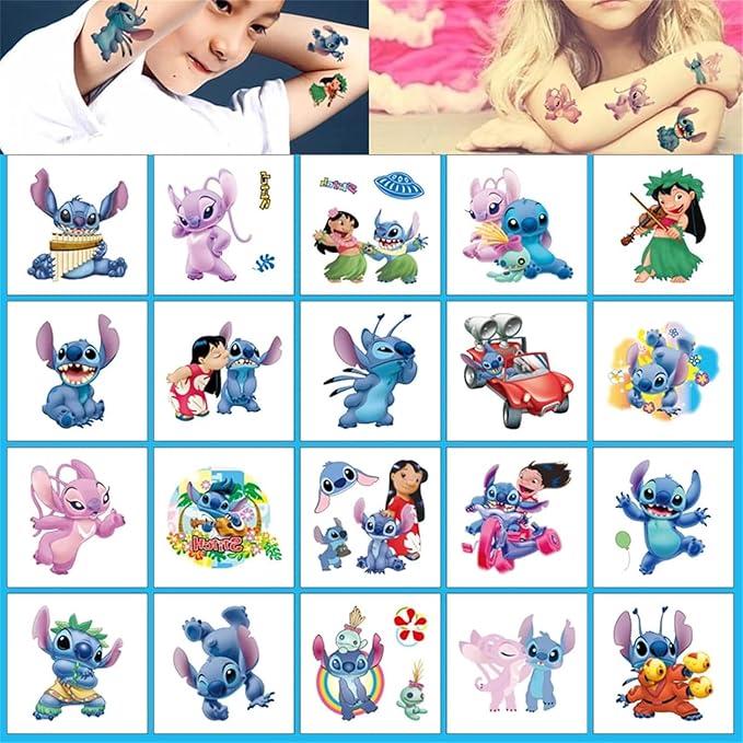 40pcs Temporary Stitch Tattoos for Girls and Kids, Reward Gifts