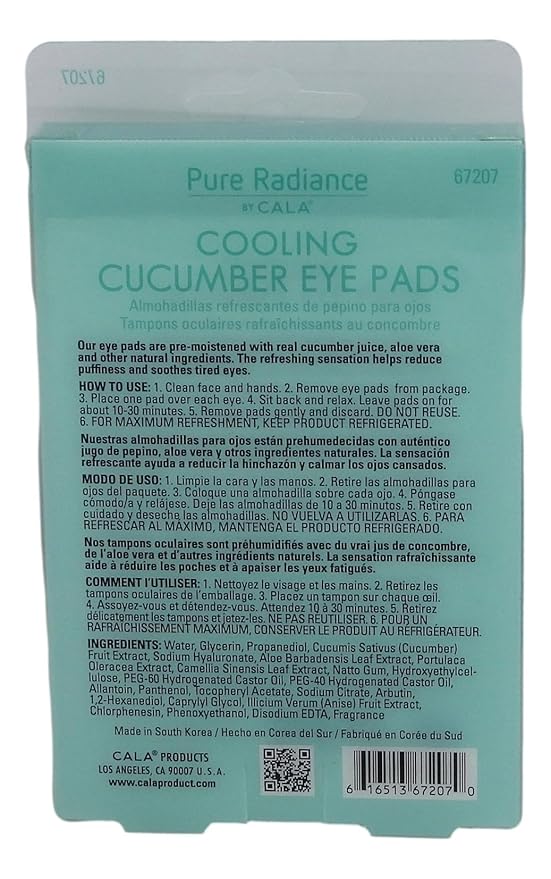 Cala cooling cucumber eye pads