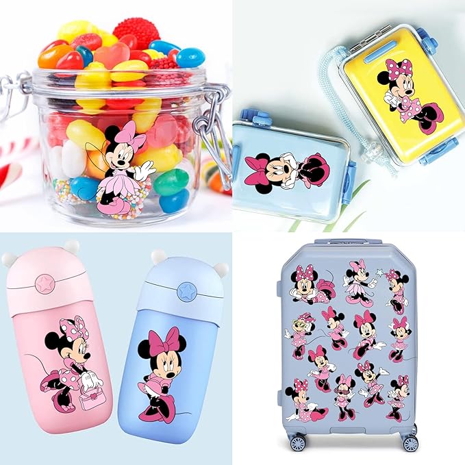 Minnie Birthday Party Supplies, 34Pcs Temporary Tattoos Party Party Decoration