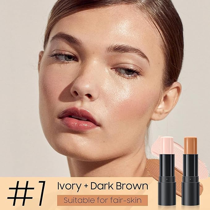 2023 Upgrade Contour Stick, 2 Colors Double-end Contour Stick,