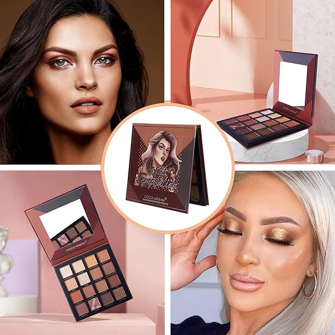 Rechoo 16 Colors Eyeshadow Make-up Palette Neked, Nude