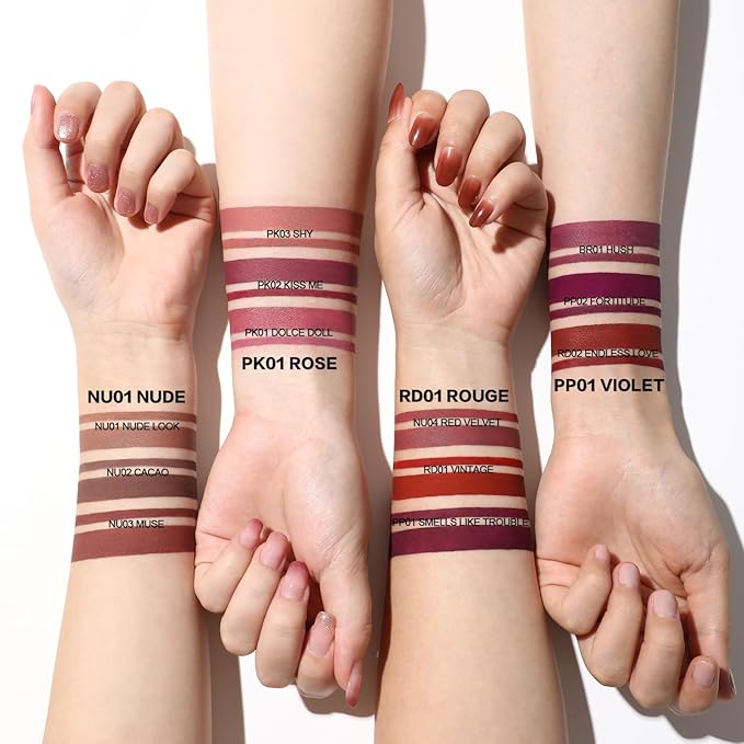 FOCALLURE KISSPROOF 6Pcs Liquid Lipstick & Lip Line