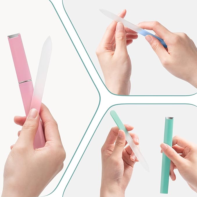 Glass nail file 3 pack,