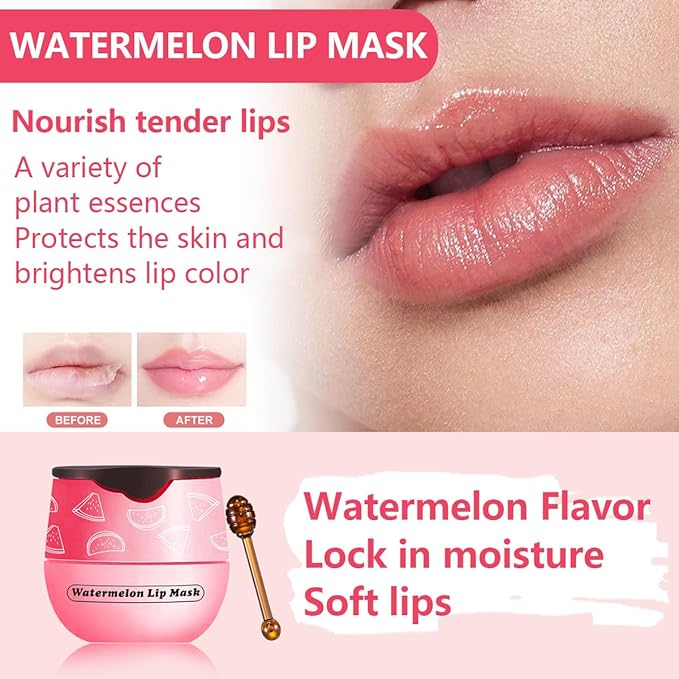 Watermelon Lip Balm, Honey Strawberry Apple (Watermelon)