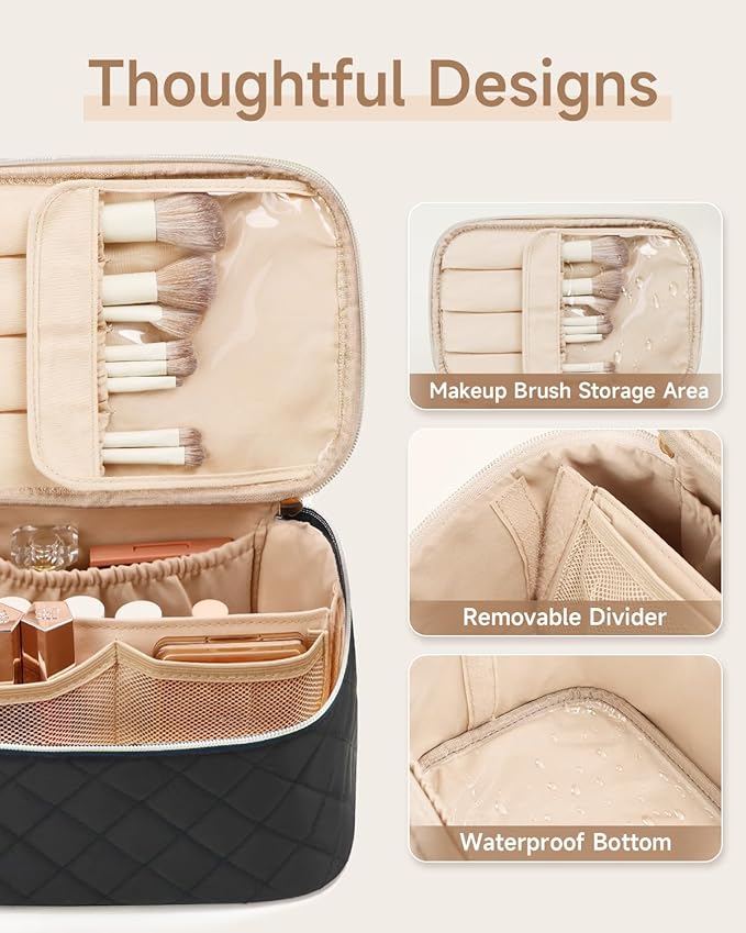 Prite makeup bag, large capacity