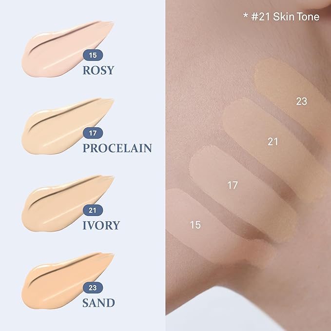 HINCE SECOND SKIN MESH MATTE CUSHION (IVORY, 21)