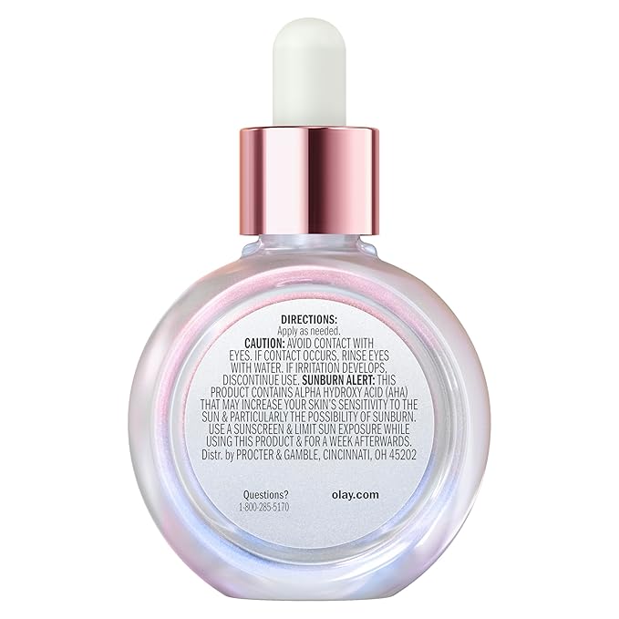 Olay Super Serum - Vitamin C & E, Niacinamide, Collagen Peptide, AHA - Glass Skin Care for Face - Brightening, Hydrating, Firming, Evens Tone, Smooths Fine Lines, Dark Spot Reduction, 1.0 Oz