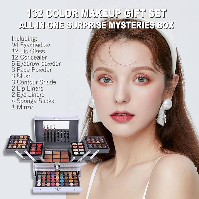 132 Color All In One Makeup Kit,Professional Makeup