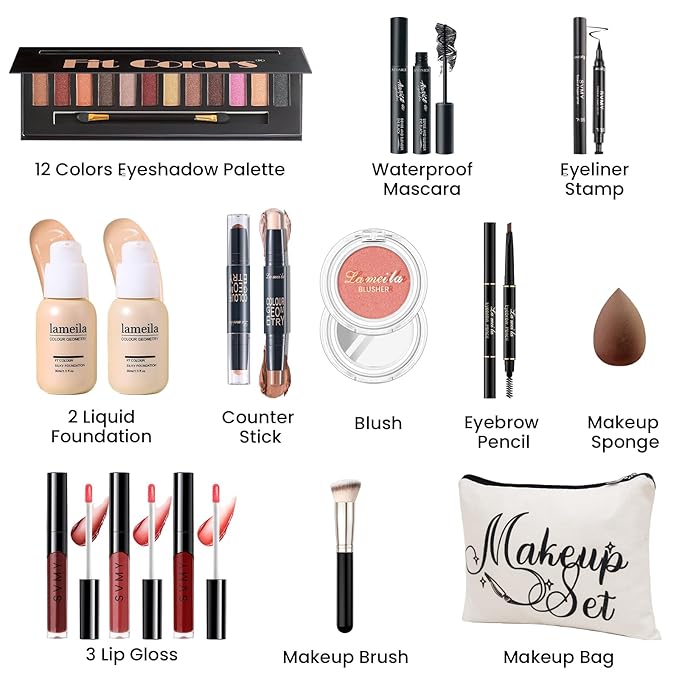 Makeup Kit for Girls Teens, Travel Makeup Kit,