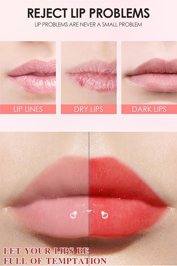 Glossy Lip Gloss, Fruit Lip Oil Gloss Moisturizing Lip