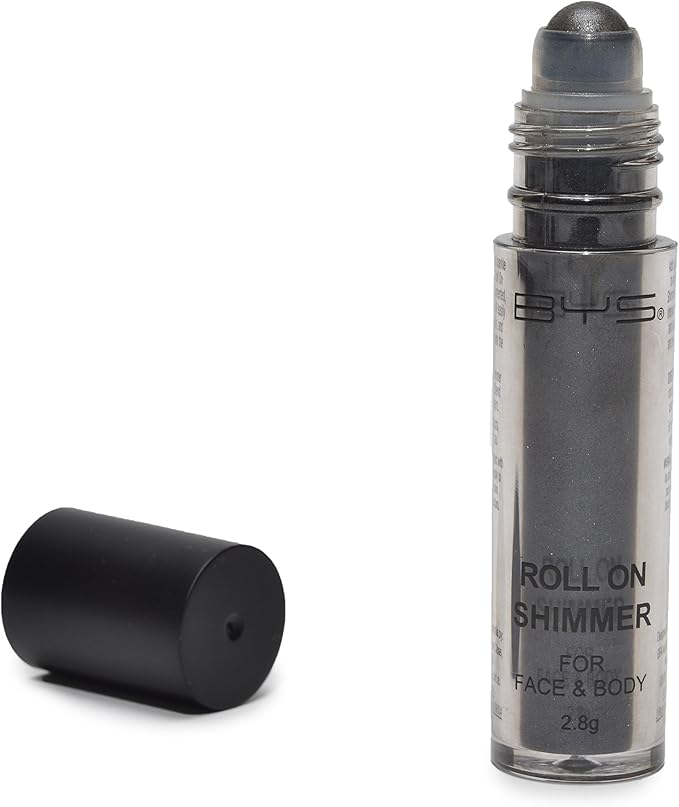 BYS Face and Body Roll On Glitter Shimmer Carbon Black