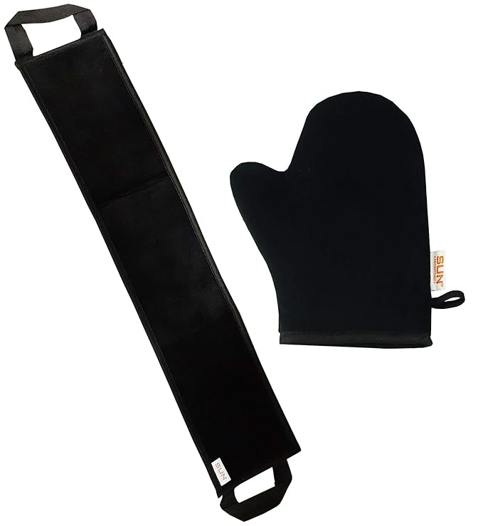 Sun Laboratories By Giesee Back Tanning Applicators - Self Tanner Back Applicator Kit with Mitt - Ideal for Even Sunless Tanning and Smooth Application