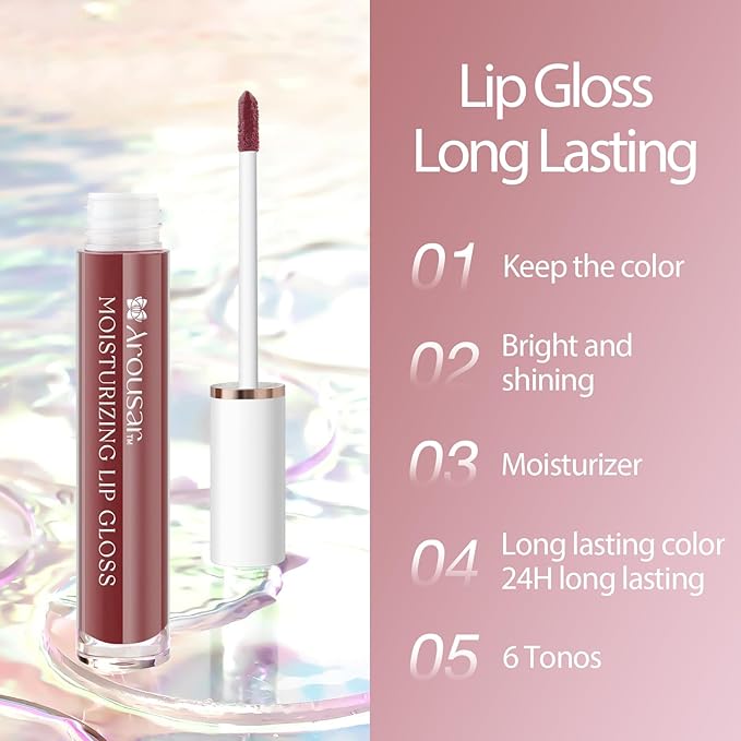 Moisturizing Lip Gloss, Non-Stick and Non-Drying Luminous Tinted Moisturizing