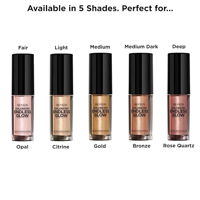 Revlon Colorstay Endless Glow Liquid Highlighter, Citrine, 0.3