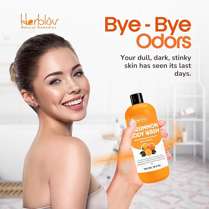 Persimmon Body Wash for Body Odor